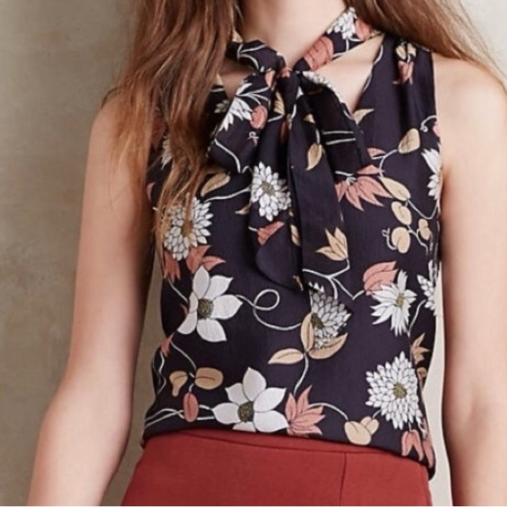 Anthro Maeve floral top